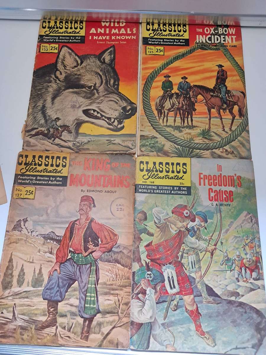 vintage Classics Illustrated Comic books