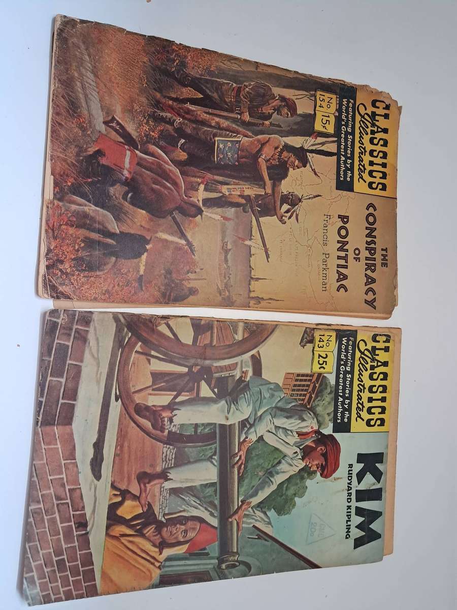 vintage Classics Illustrated Comic books