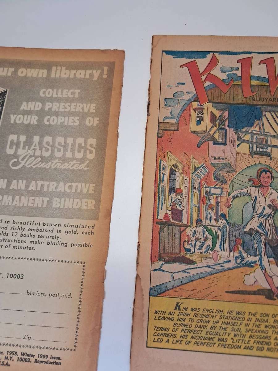 vintage Classics Illustrated Comic books