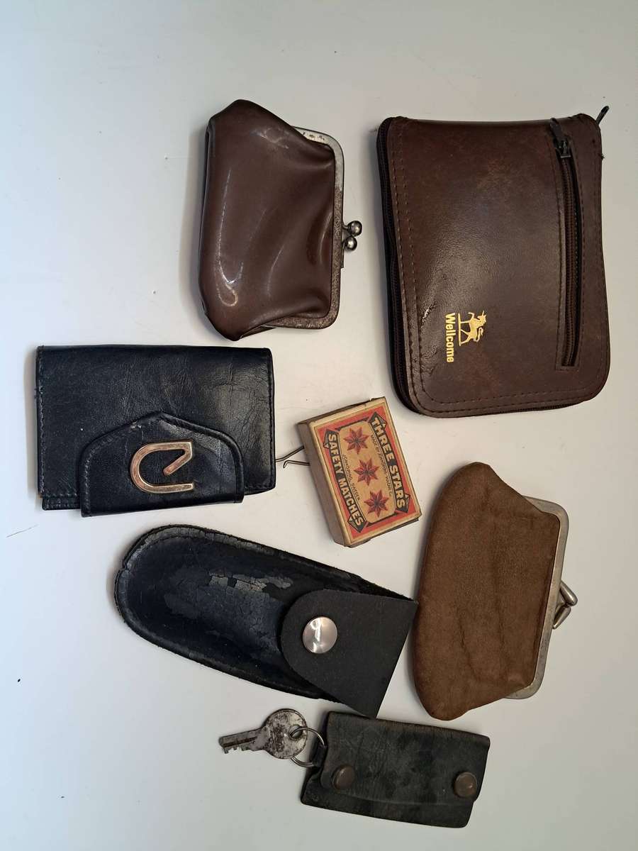Job-lot vintage coin purses & others