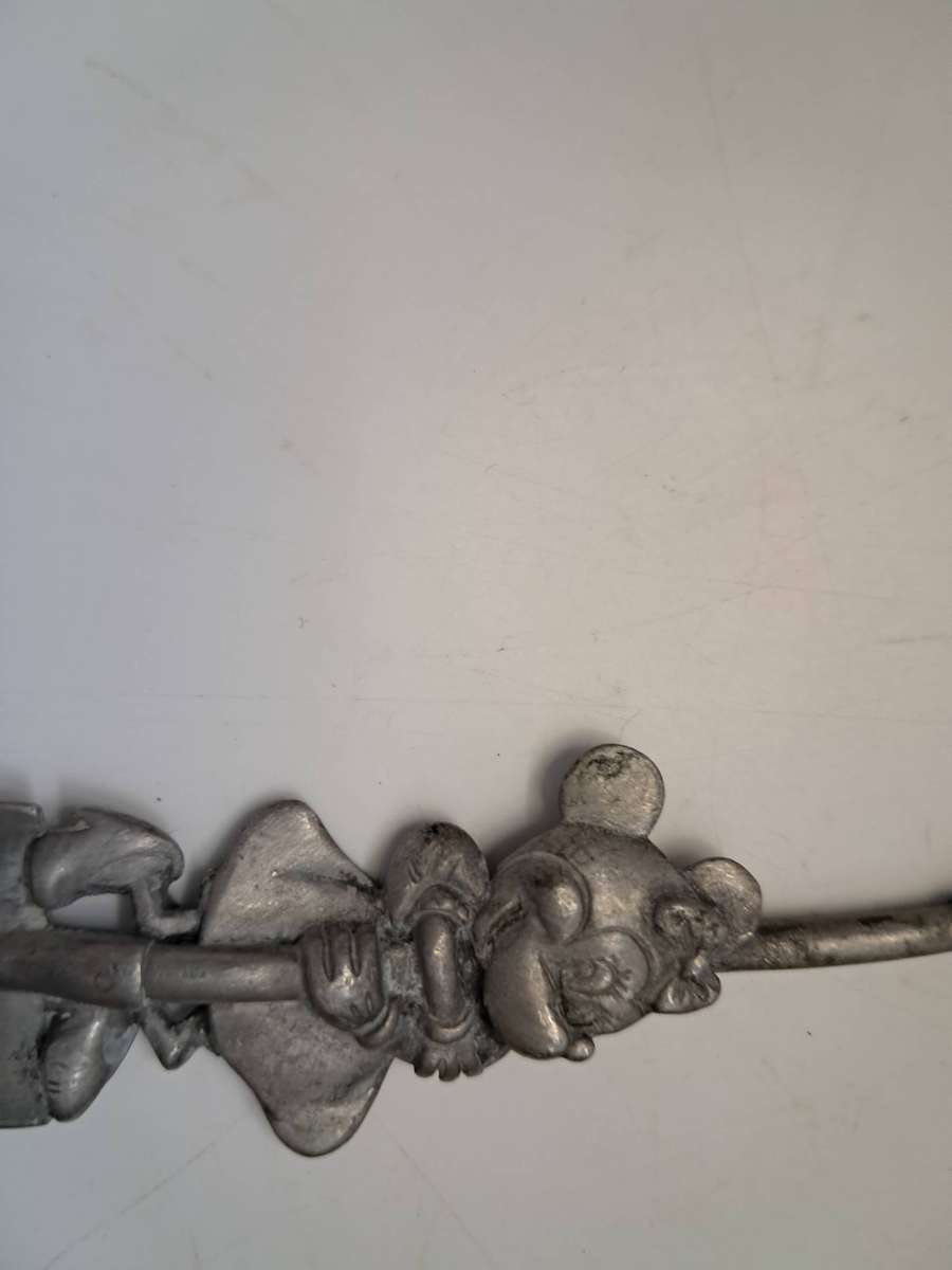 Vintage Pewter souvenir spoon & Vintage teaspoon from Disneyland