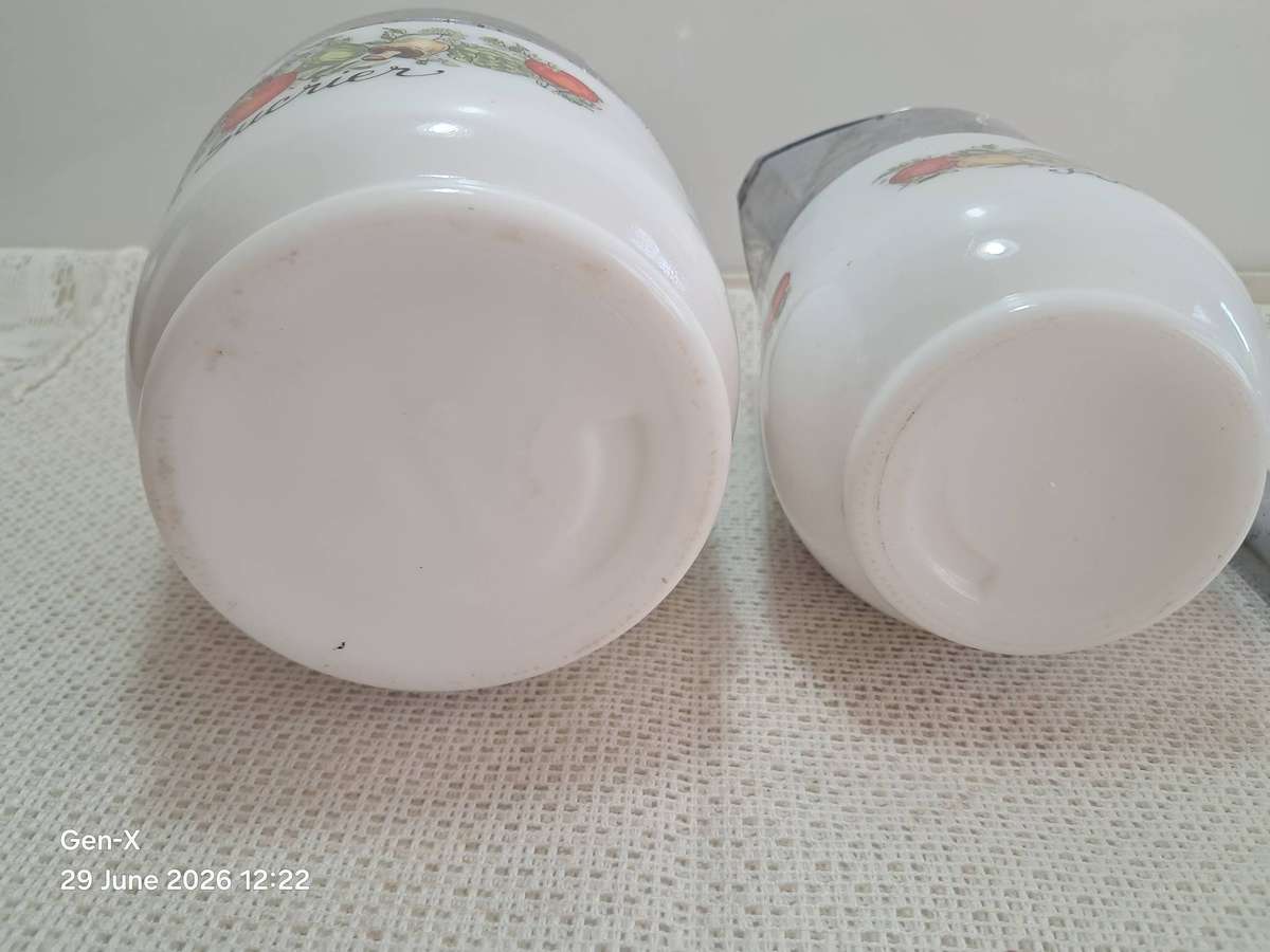 Vintage Gemco cream and sugar containers - made in USA