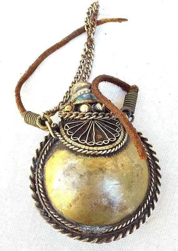 Antique Eastern Copper and Brass snuff Bottle