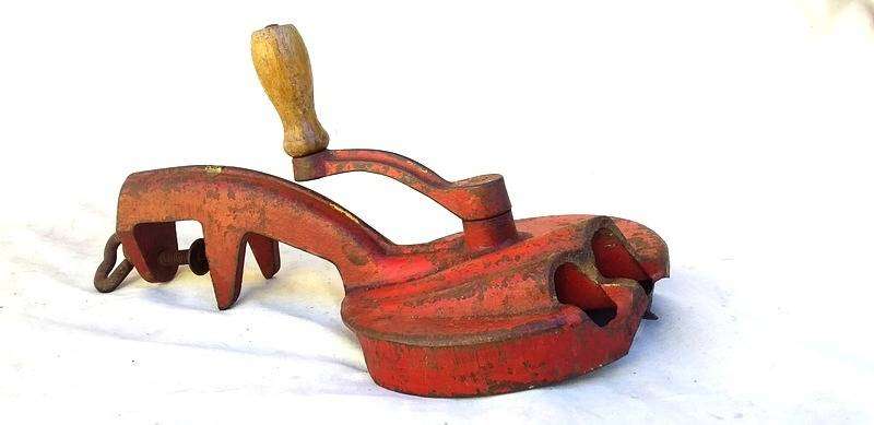 Early 1900's Cast steel Duel Bean Cutter