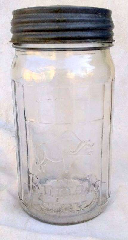 Antique Buffalo Salt Jar