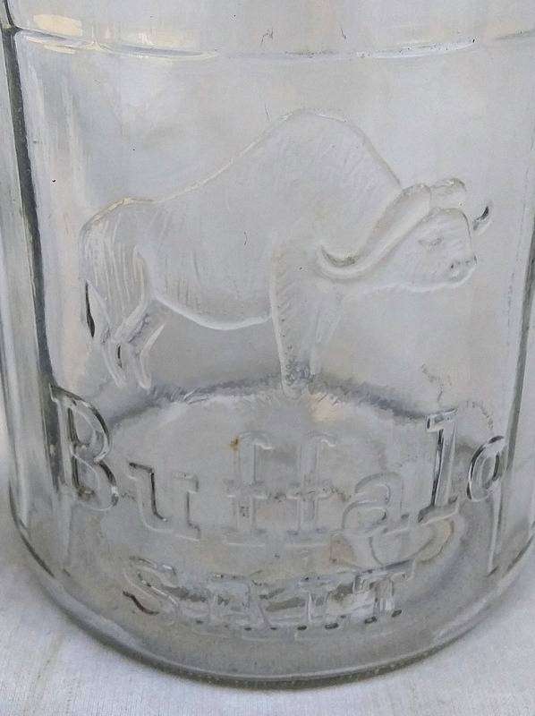 Antique Buffalo Salt Jar
