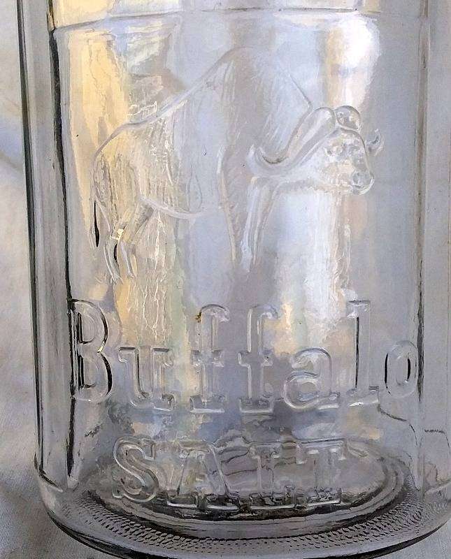 Antique Buffalo Salt Jar