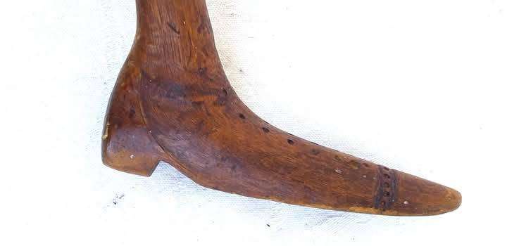 Boer war Era, Walking stick, carved with a pocket knife.
