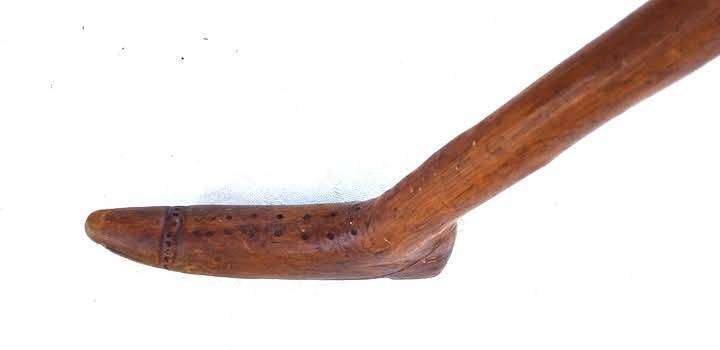 Boer war Era, Walking stick, carved with a pocket knife.