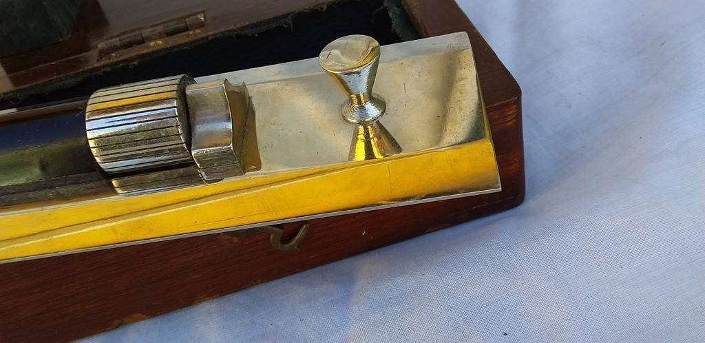 WW2 "National Industries The Mall Lakore 1943 Mk2" Nickel Plated Parallel Rule