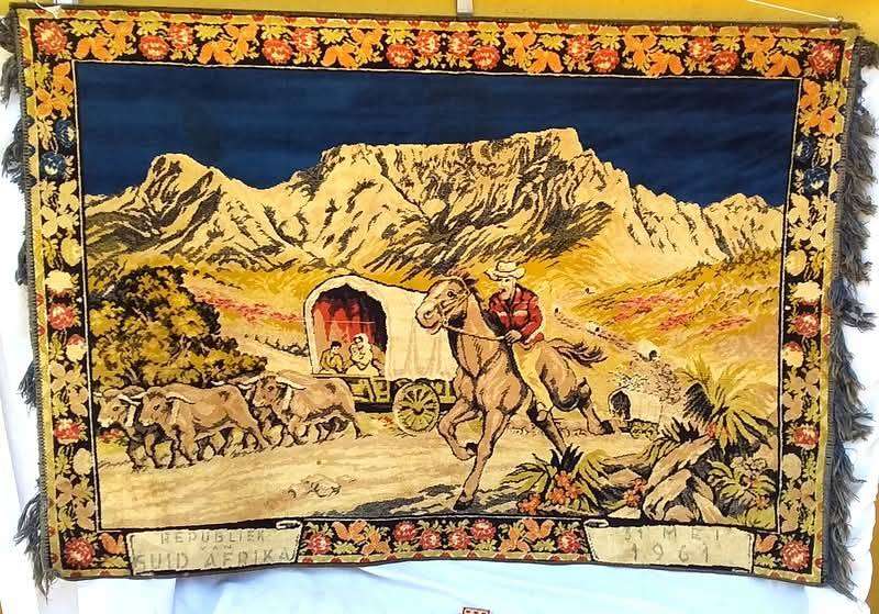 Vintage Africana 31 Mei 1961 Republiek van Suid Afrika, Woven art piece.
