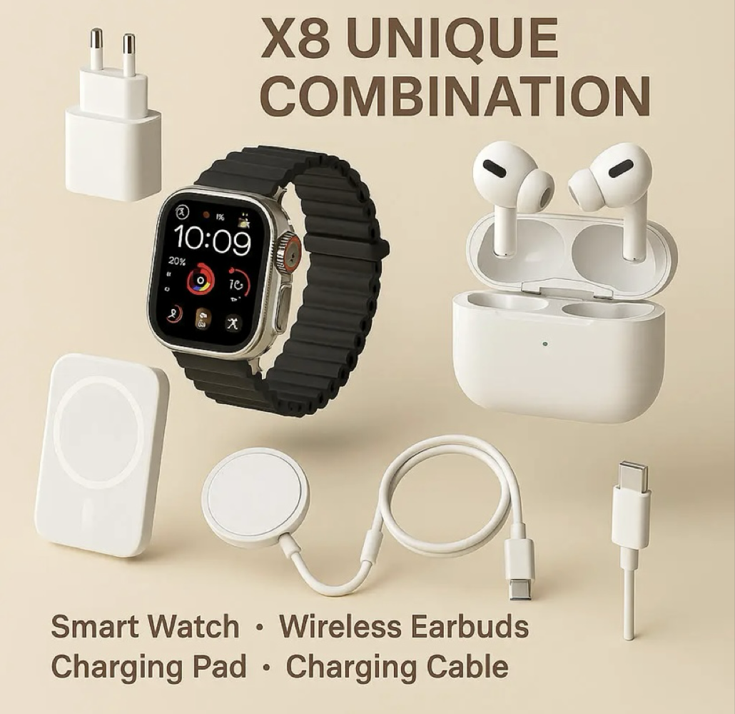X8 Smartwatch combo