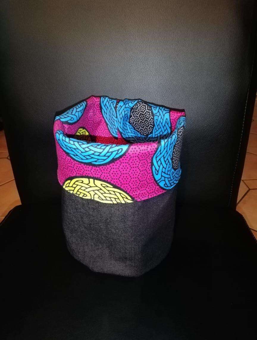 Table Standing Snippy Bag Pink & Blue