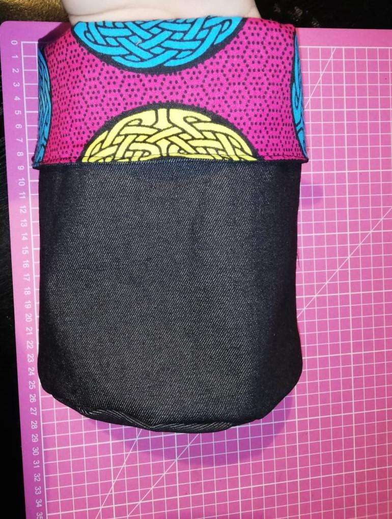 Table Standing Snippy Bag Pink & Blue