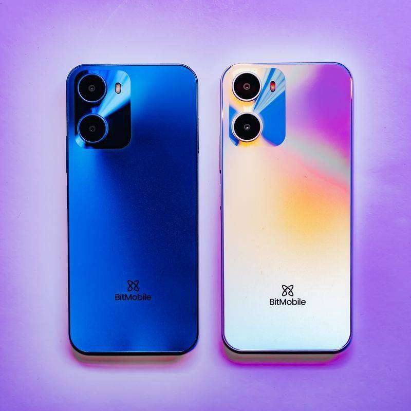 BitMobile Phēnix X 128GB 6GB RAM Smartphone (Ivory White/ Blue)