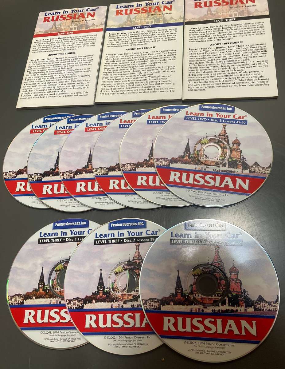Learn Russian Bundle: Learn in your Car Russian (9CD), Take off In Russian (4CD + Book), 10 Books