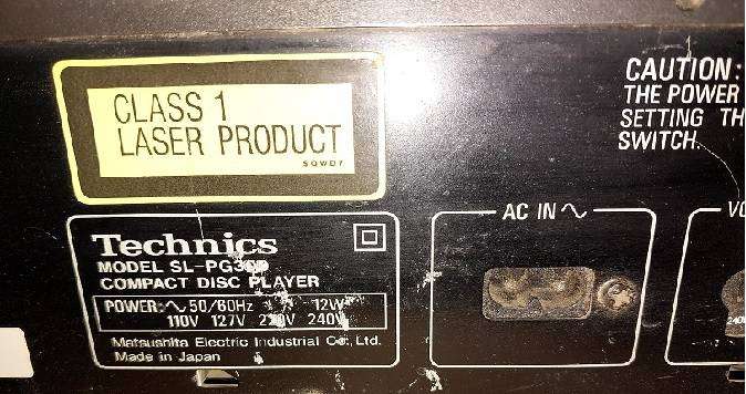 Technics Stereo Hi Fi System ( CD Player ONLY )