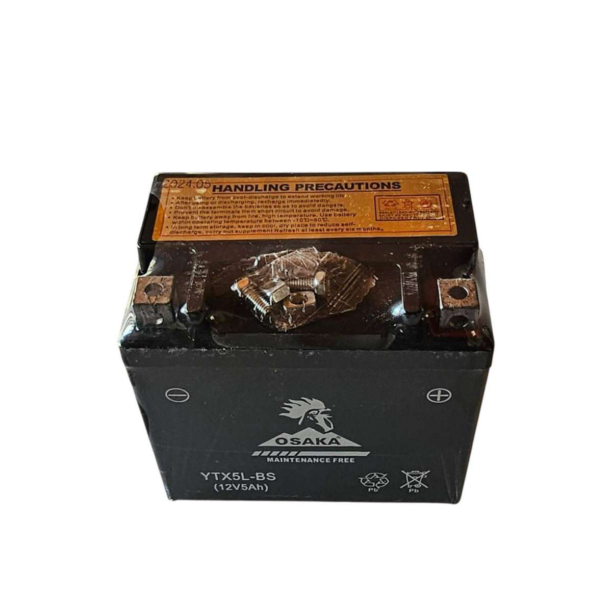 YTX5L-BS (12V5Ah) OSAKA MOTORCYCLE BATTERY
