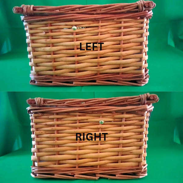 Woven Wicker Picnic Basket for 2 People  Never Used