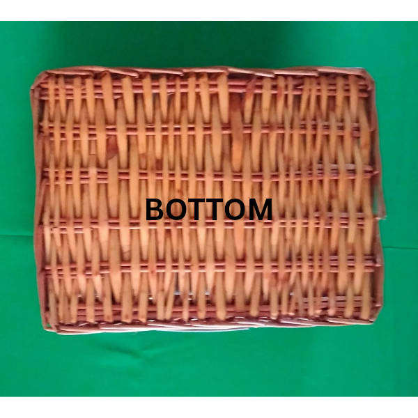 Woven Wicker Picnic Basket for 2 People  Never Used