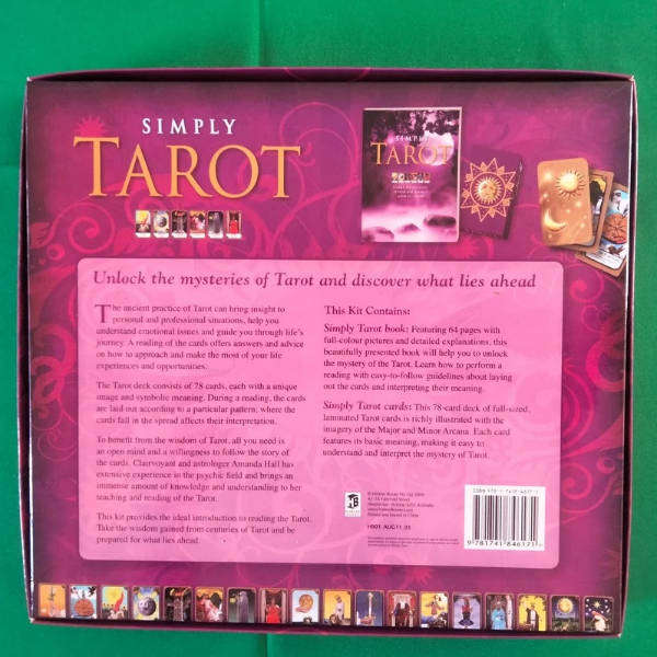 Simply Tarot Book & Card Set  Opened but Never Used, Complete