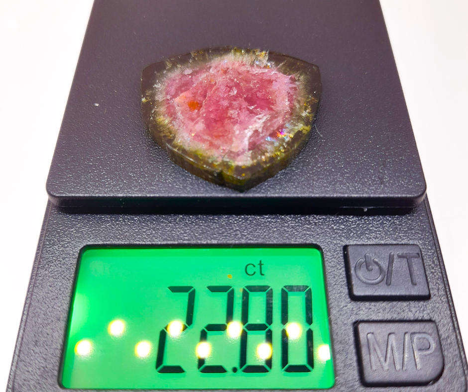 Watermelon Tourmaline slices