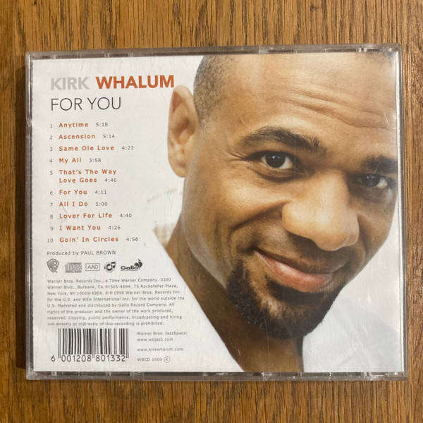 Kirk Whalum - For You CD,Album