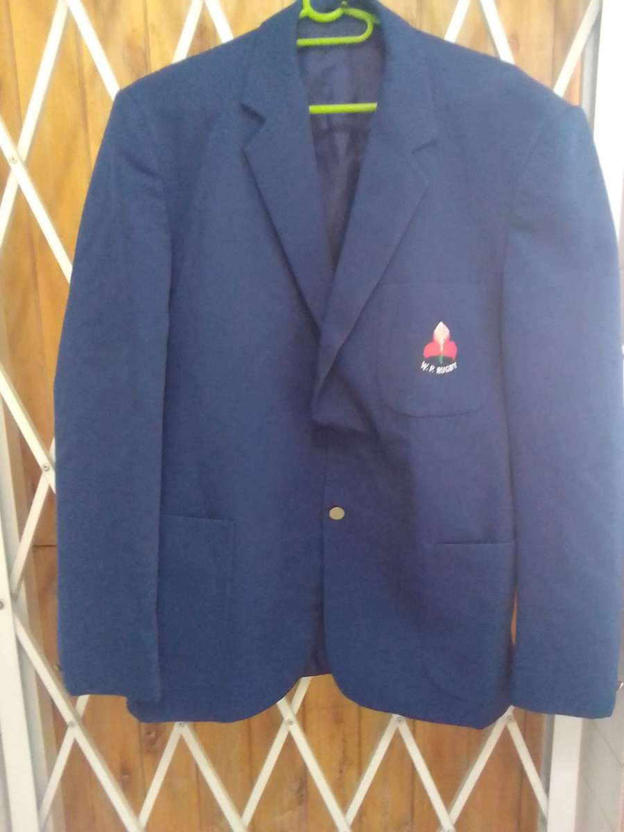 Vintage W.P. Rugby Blazer  Blue with Embroidered Emblem