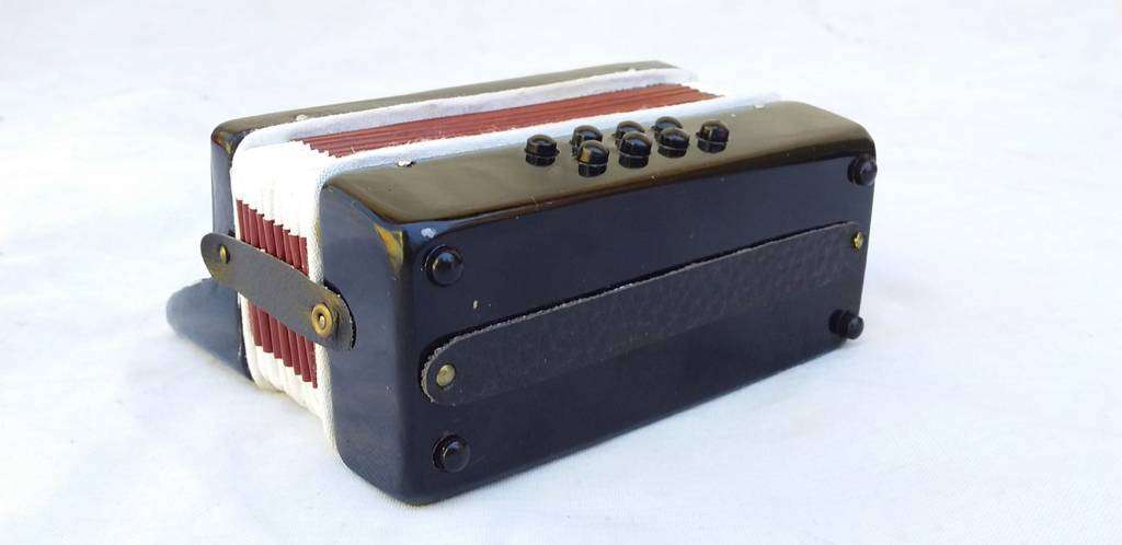 Near mint condition Scale 1:12 Display Miniature Accordion in Case.