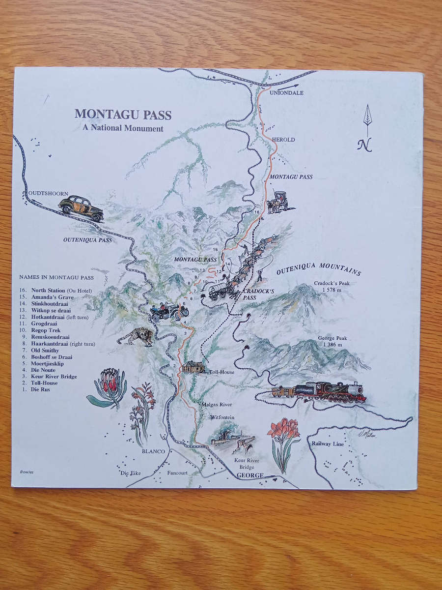 Montagu Pass and other passes over the Outeniqua Mountains