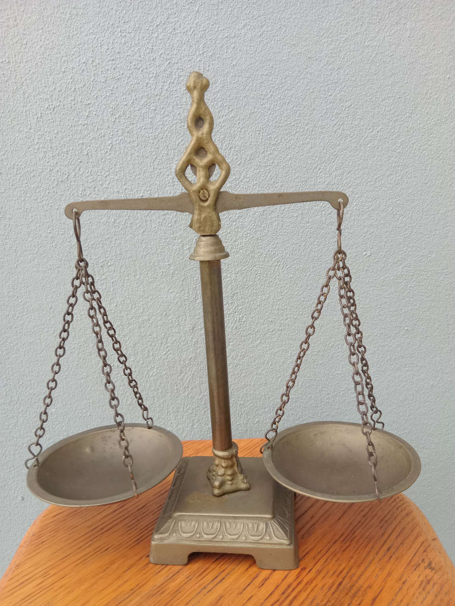 Vintage scale of justice