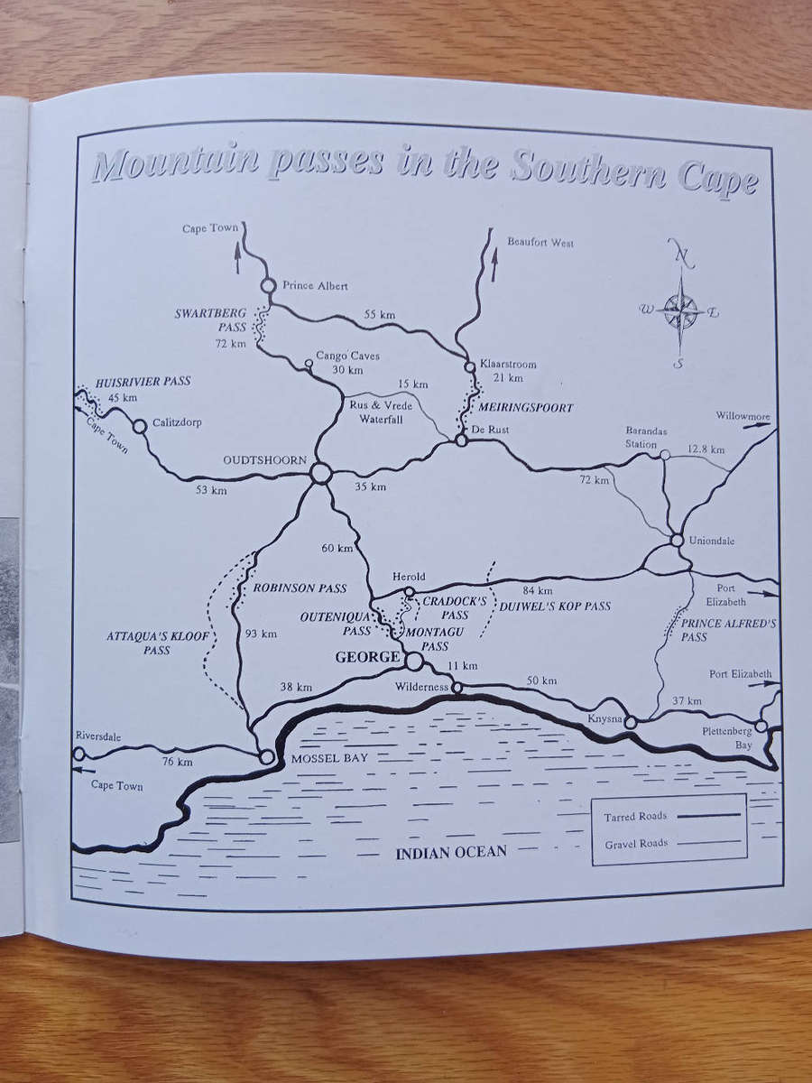 Montagu Pass and other passes over the Outeniqua Mountains
