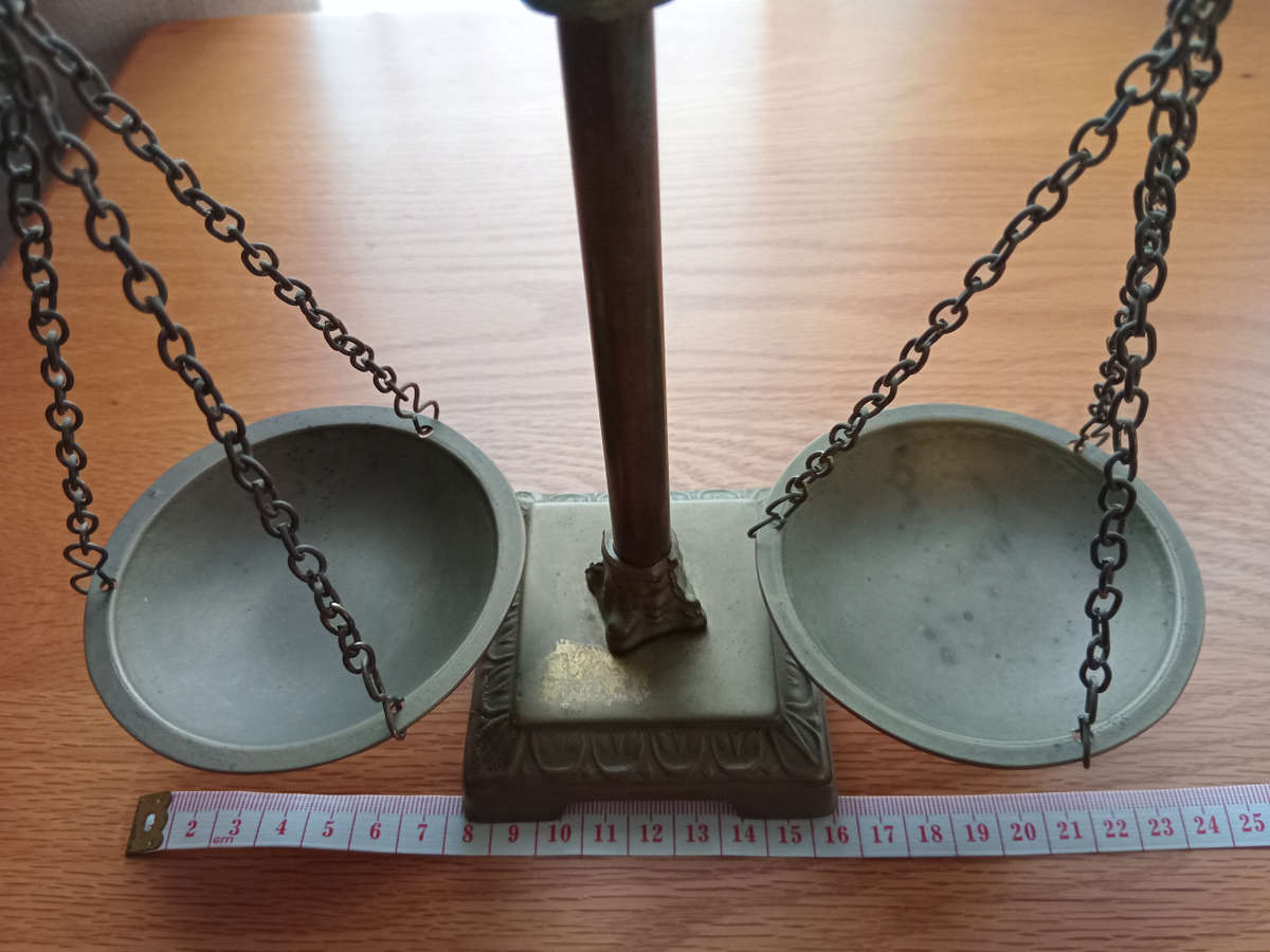 Vintage scale of justice