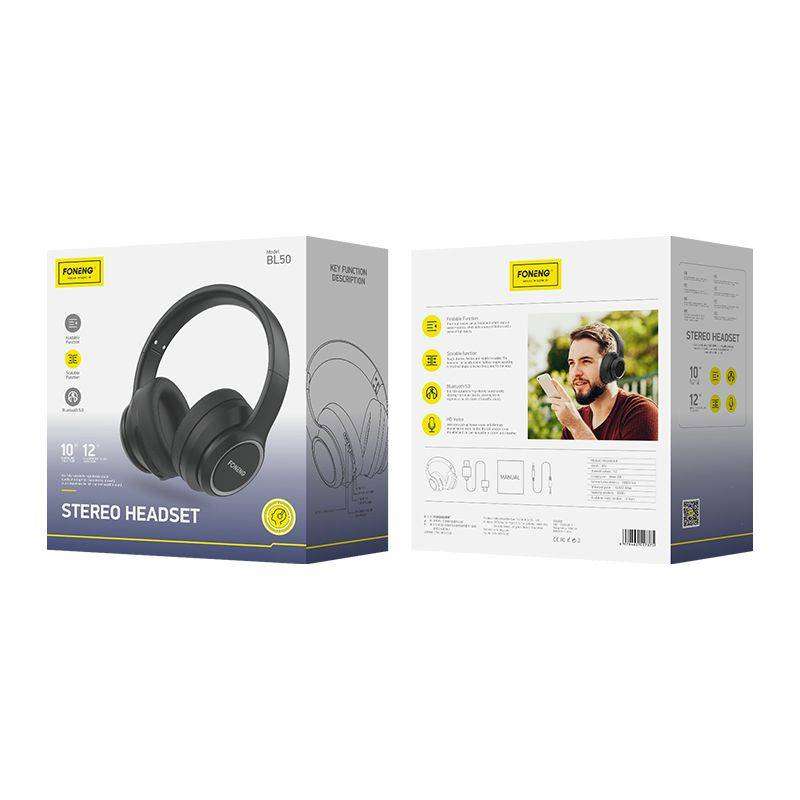 Bluetooth 5.0 Stereo Headset BL50