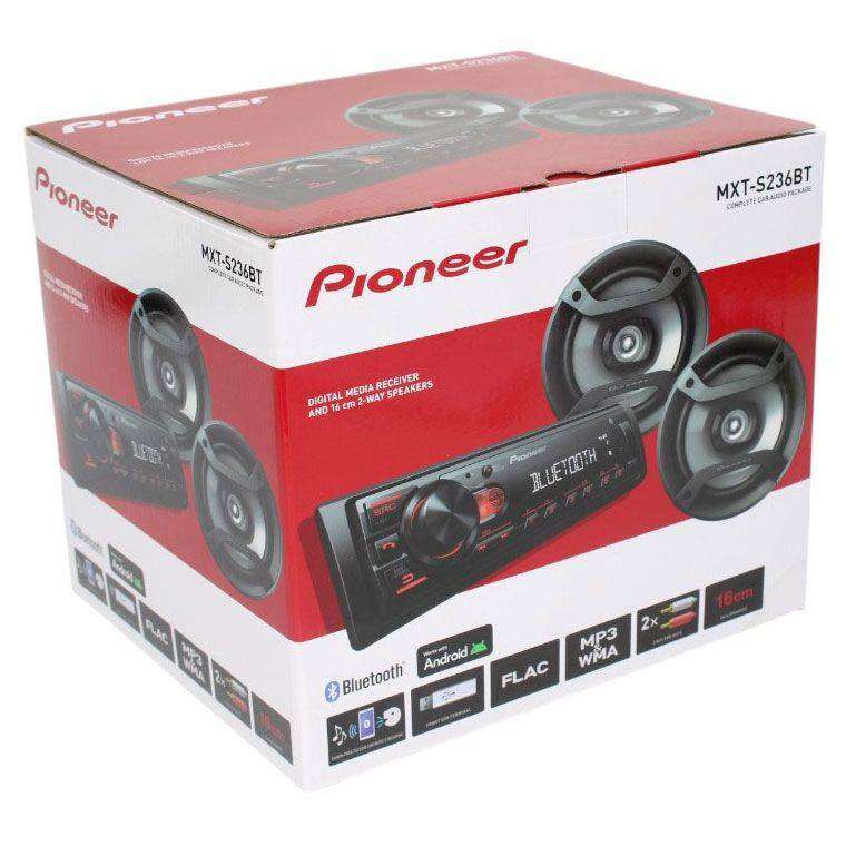 Pioneer MXT-S236BT Car Audio Combo & Evo Tweeters