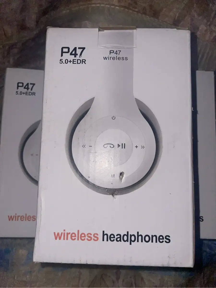 White P47 headphones