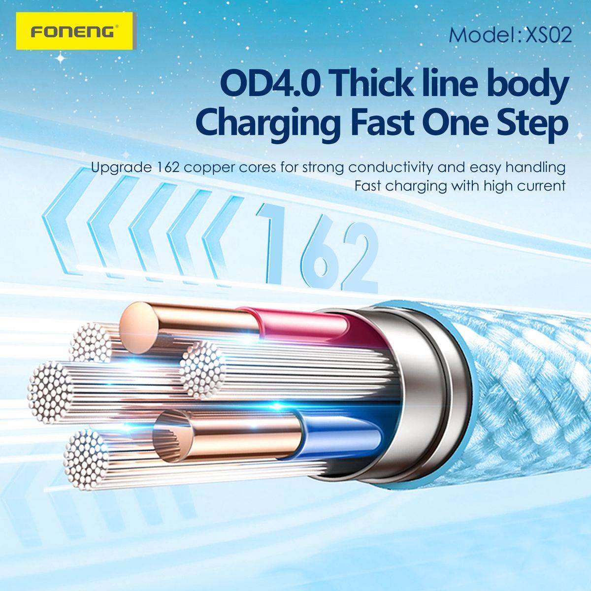 60W Type-C to Type-C Braided Cable XS02