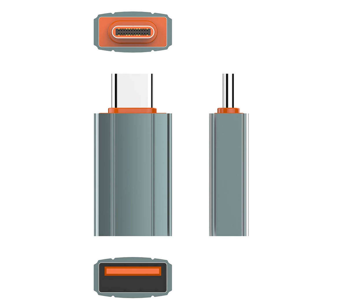 LDNIO LC-140 Portable Type-C male To USB A Female Adapter