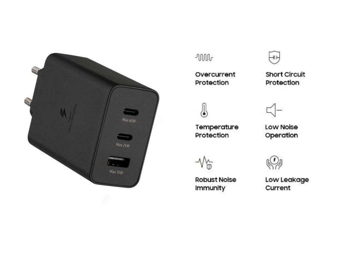 65W PD Super Fast Power Adapter Trio Charger