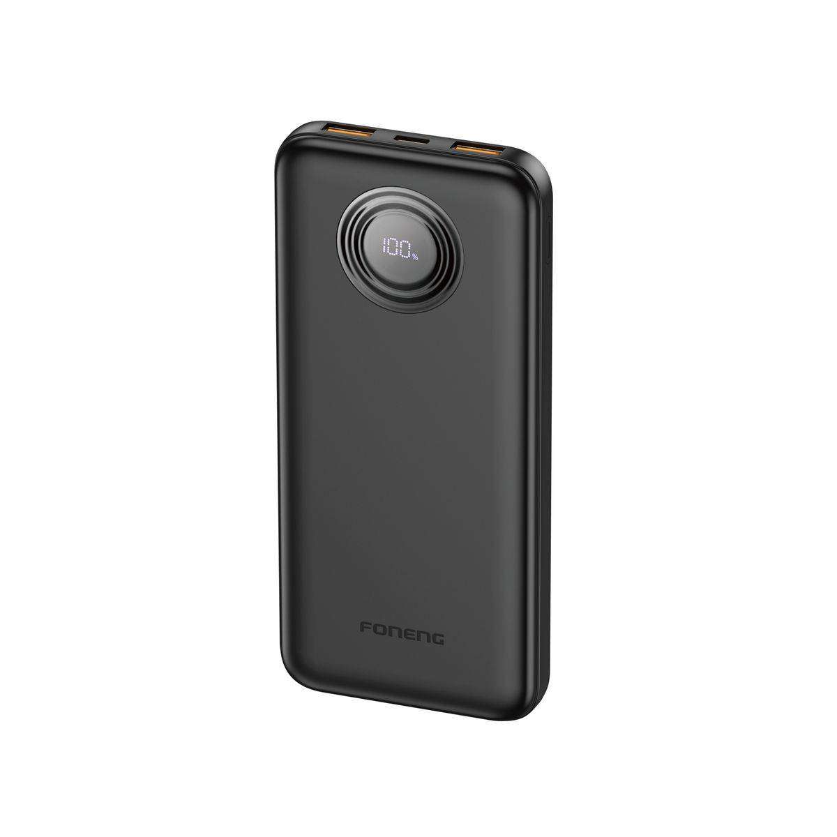 10,000 mAh 22.5W fast charging power bank Black