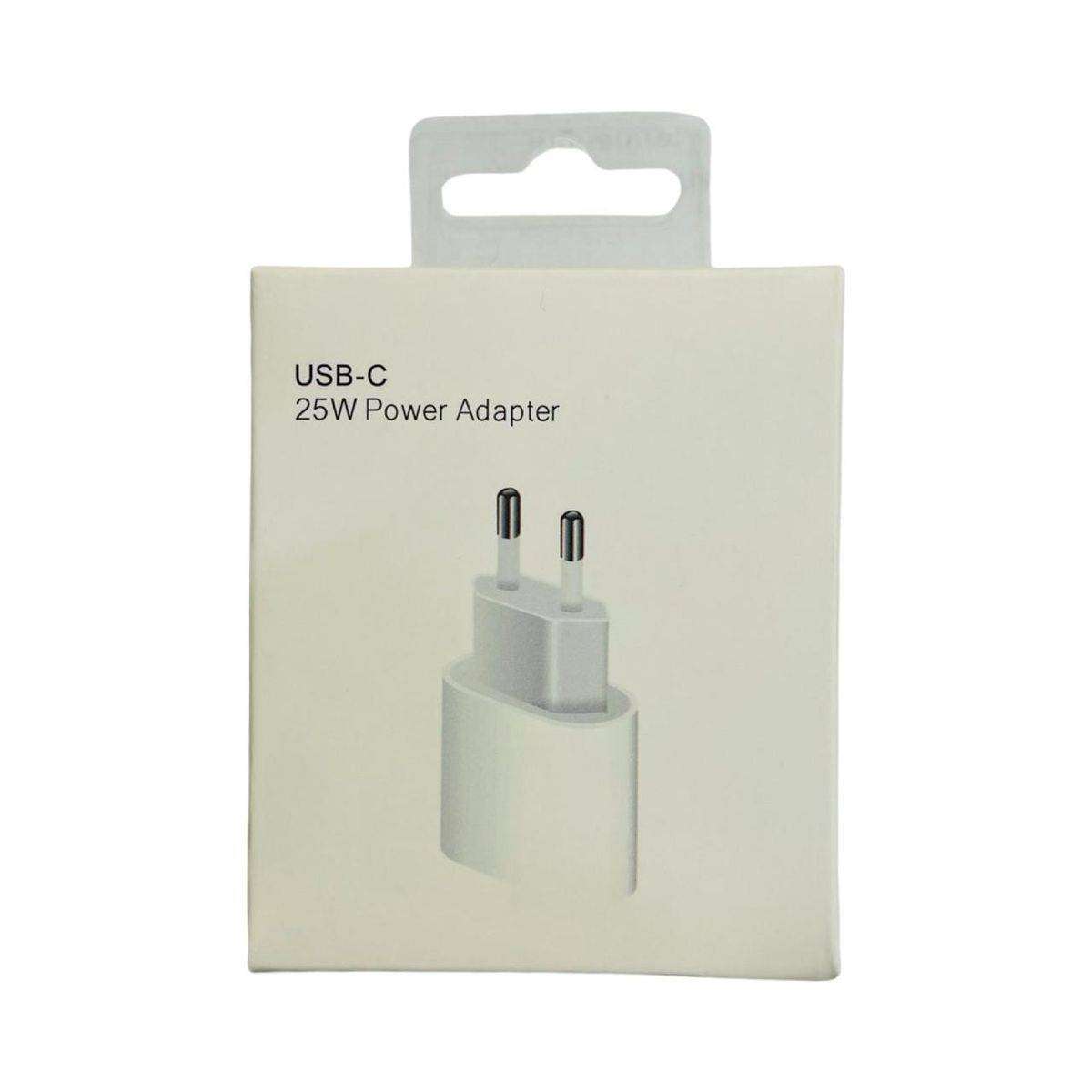 25W USB-C Power Adapter - 220V Fast Charging Type C Charging Adapter (White)