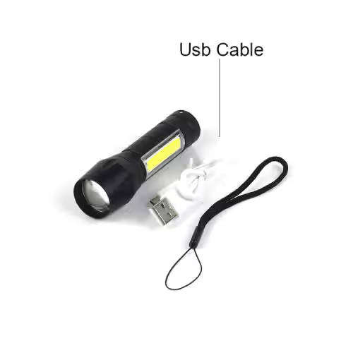 Cable USB Rechargeable MINI Torch
