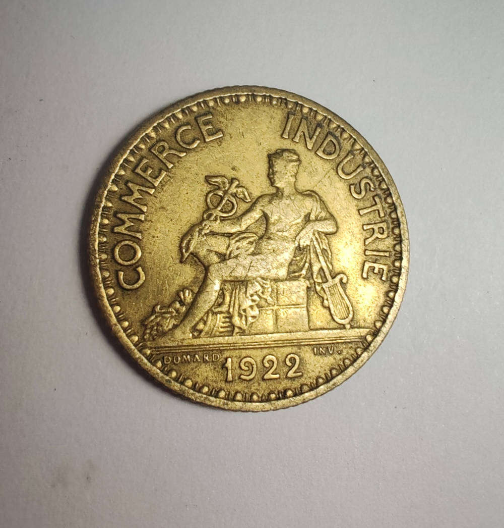 1922 1 Franc Coin