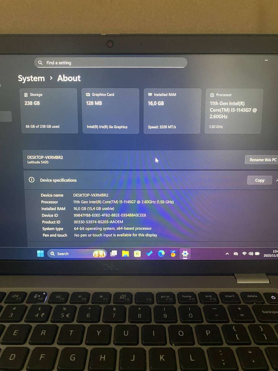 DELL LATITUDE 5420 i5 (11th Gen) | 16GB RAM | A-Grade MINT Condition | Permanent MS OFFICE 2021