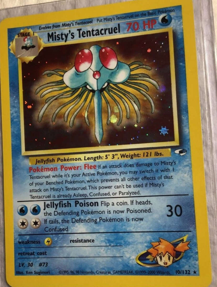 Pokémon Mistys Tentacruel #10/132  Gym Heroes Holo NM