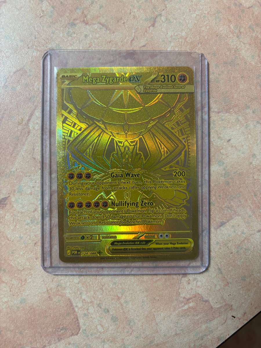 2026 Mega Evolution  Perfect Order Mega Zygarde EX Gold Secret Rare HR #124/88