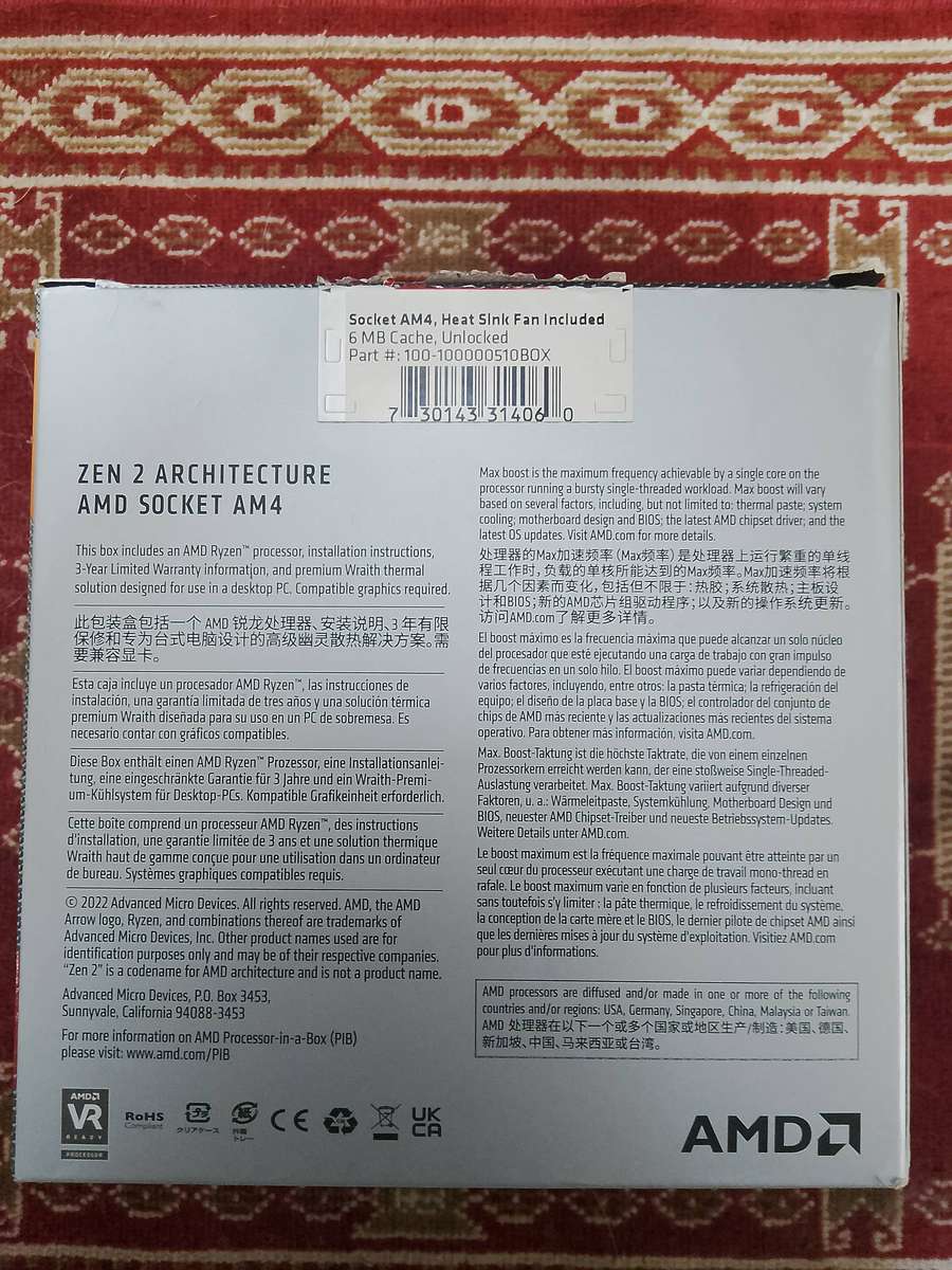 AMD Ryzen 3 4100 4-Core 3.8GHz CPU Processor