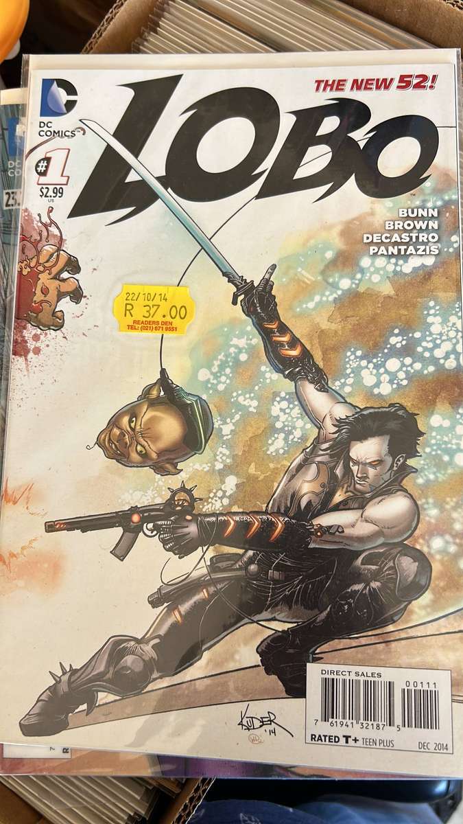 New 52 Lobo #1 comic books, 2 versions. Lenticular normal