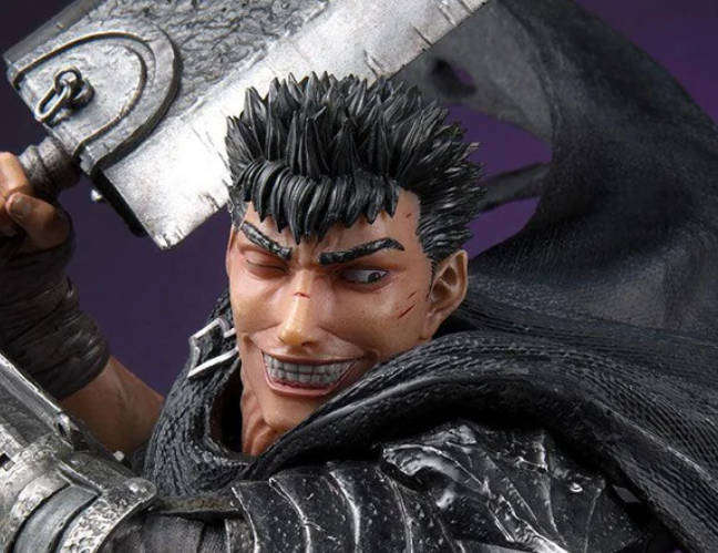 First4figures Berserk Guts resin statue 28inches/71cm exclusive no221 LED base