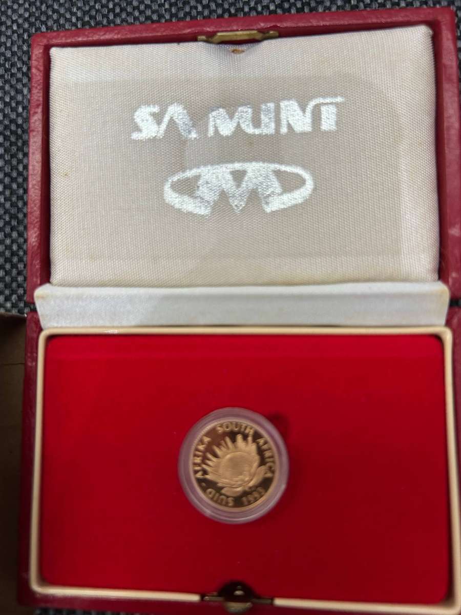 Gold Coin- Protea Series Bank Wese 1993, 1/10 no certificate